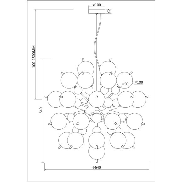 Подвесная люстра Bolla MOD133PL-08CH