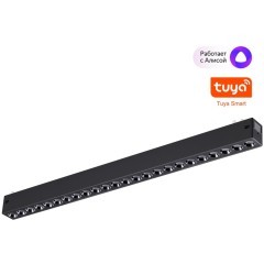 359933 Черный трековый линейный SMART светильник 44см (токопроводящий), пульт ДУ/Tuya Smart Life/Алиса 3000-6000К 220В 24Вт 24° 1560Лм CRI90 Novotech VECTOR 359933 Черный трековый линейный SMART светильник 44см (токопроводящий), пульт ДУ/Tuya Smart Life/Алиса 3000-6000К 220В 24Вт 24° 1560Лм CRI90 Novotech VECTOR