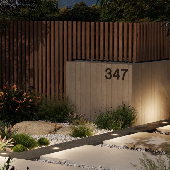 Уличный напольный/встраиваемый ландшафтный светодиодный светильник 2Вт 120лм 3000К RA80 Maytoni Outdoor Brill O474FL-L2GF3K