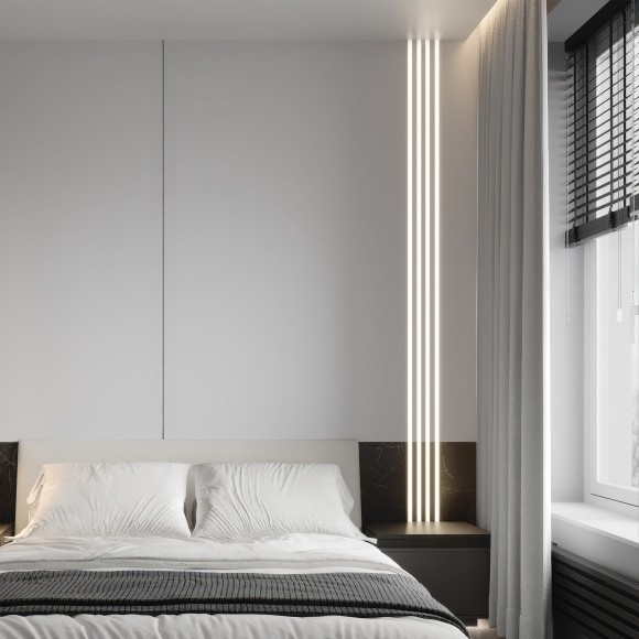 Профиль квадратный силиконовый 10х10 мм (тип А) PROFILED 20м/упак для LED ленты   441020