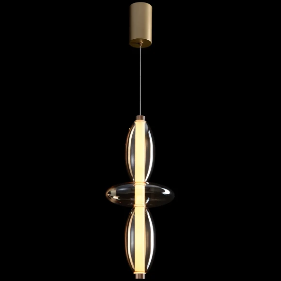 Светильник подвесной Crystal Lux QUASAR SP14W LED AMBER 3790/214
