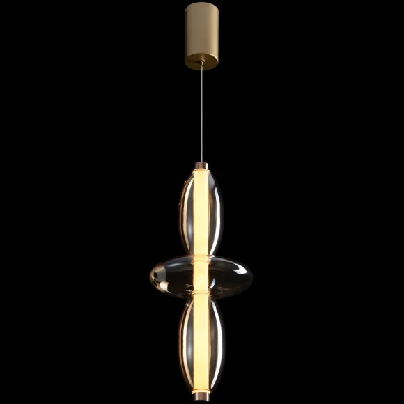 Светильник подвесной Crystal Lux QUASAR SP14W LED AMBER 3790/214