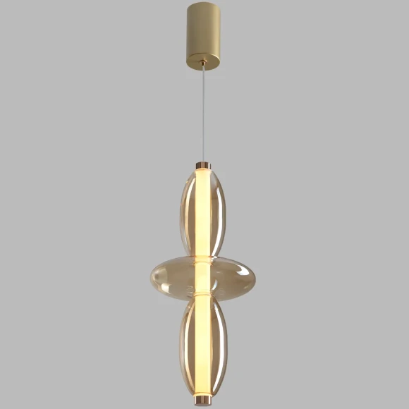 Светильник подвесной Crystal Lux QUASAR SP14W LED AMBER 3790/214