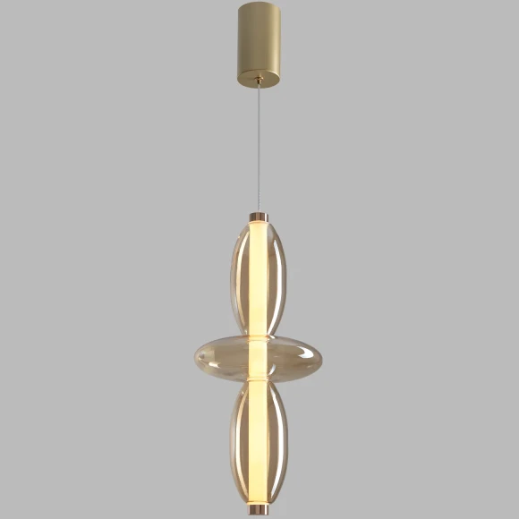 Светильник подвесной Crystal Lux QUASAR SP14W LED AMBER 3790/214