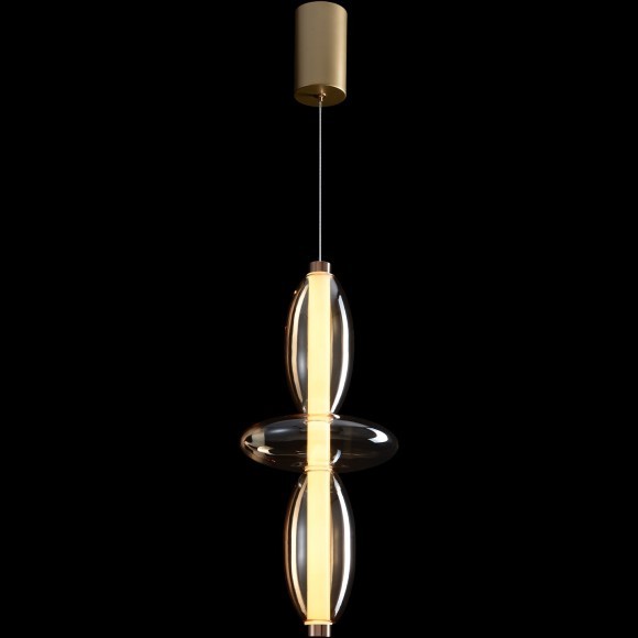 Светильник подвесной Crystal Lux QUASAR SP14W LED AMBER 3790/214