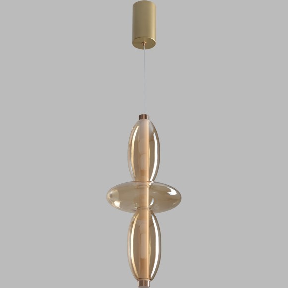 Светильник подвесной Crystal Lux QUASAR SP14W LED AMBER 3790/214