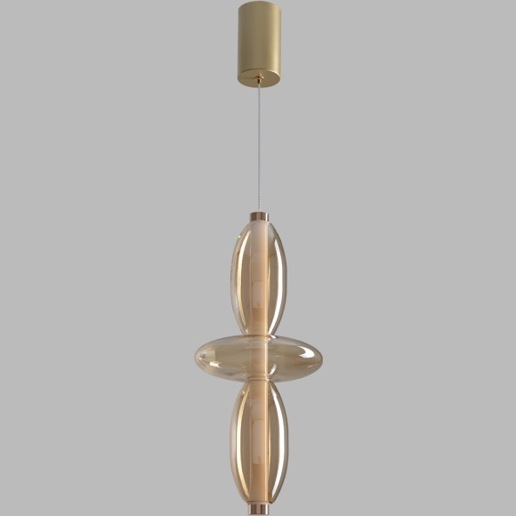 Светильник подвесной Crystal Lux QUASAR SP14W LED AMBER 3790/214