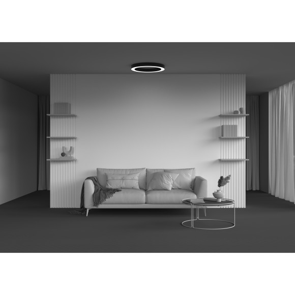 Потолочный светильники Maytoni Lua LED Ra90 Lm2640 3000К 45Вт 120° C093CL-45W3K-B