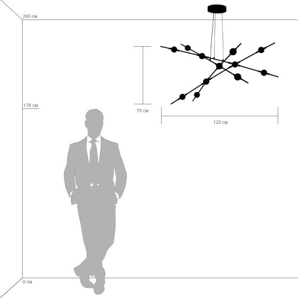 Подвесной светильник Lightstar 745247 Bergamo светодиодный 12xLED 600W Подвесной светильник Lightstar 745247 Bergamo светодиодный 12xLED 600W