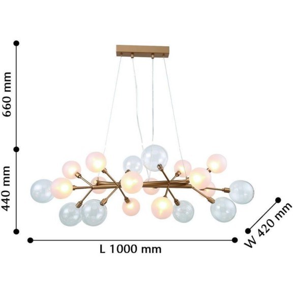 Подвесная люстра Babylon 2515-12P Подвесная люстра Babylon 2515-12P