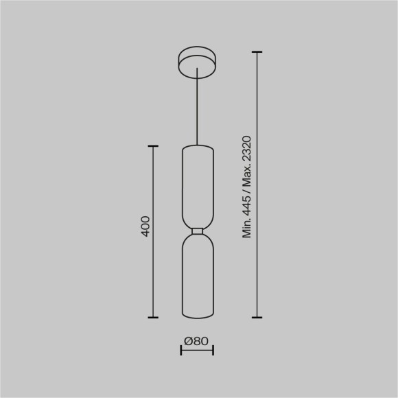 Подвесной светильник Maytoni MOD177PL-01W