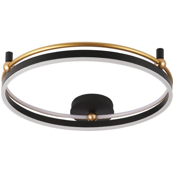 Светильник потолочный Crystal Lux FERNANDO PL72W LED BLACK/GOLD Светильник потолочный Crystal Lux FERNANDO PL72W LED BLACK/GOLD