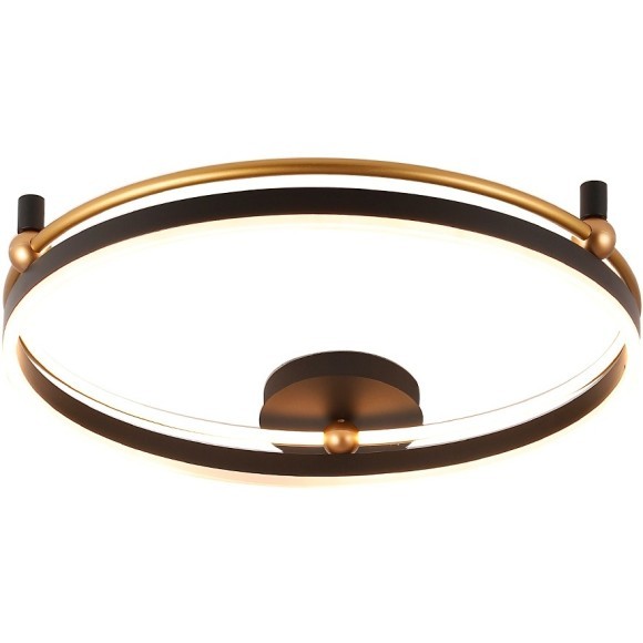 Светильник потолочный Crystal Lux FERNANDO PL72W LED BLACK/GOLD Светильник потолочный Crystal Lux FERNANDO PL72W LED BLACK/GOLD