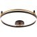 Светильник потолочный Crystal Lux FERNANDO PL72W LED BLACK/GOLD