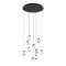 390412 SINDICAT Светодиодный подвес с диммированием по TRIAC LED, 30Вт, 3500Лм, 3000К, сталь, стекло, черный