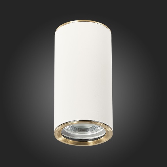 ST111.537.01 Светильник потолочный Белый GU10 1*50W D54xH105 220V Без ламп Накладные светильники ST111.537.01 Светильник потолочный Белый GU10 1*50W D54xH105 220V Без ламп Накладные светильники