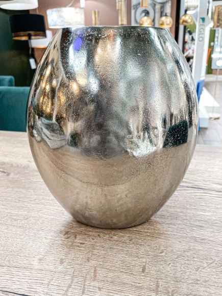 421286 ABUCAY Ваза декоративная L225, B120, H250, алюминий, никель, металл 421286 ABUCAY Ваза декоративная L225, B120, H250, алюминий, никель, металл