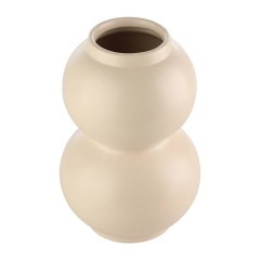421013 Ваза декоративная MIYOSHI, H200, ?130, керамика, бежевый 421013 Ваза декоративная MIYOSHI, H200, ?130, керамика, бежевый