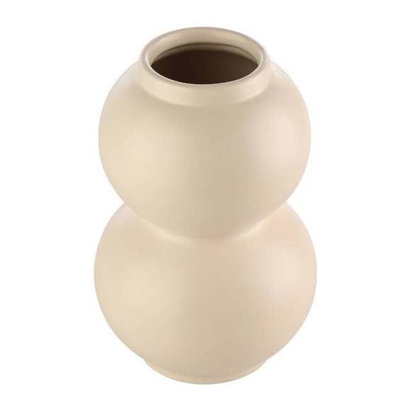 421013 Ваза декоративная MIYOSHI, H200, ?130, керамика, бежевый 421013 Ваза декоративная MIYOSHI, H200, ?130, керамика, бежевый