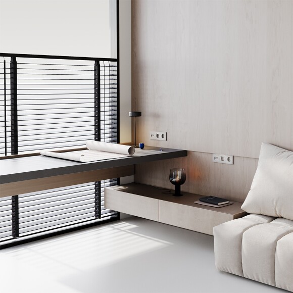 Розетка встраиваемая VOLTUM S70 с заземлением и защитными шторками, 16А, с USB, A+С, (кашемир)