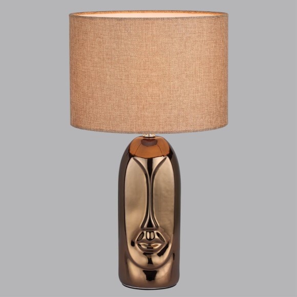 8149/1T MODERNI LN25 бронза/бежевый, керамика/текстиль Настольная лампа Е27 1*60W 220V AKIVI 8149/1T MODERNI LN25 бронза/бежевый, керамика/текстиль Настольная лампа Е27 1*60W 220V AKIVI