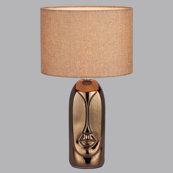 8149/1T MODERNI LN25 бронза/бежевый, керамика/текстиль Настольная лампа Е27 1*60W 220V AKIVI 8149/1T MODERNI LN25 бронза/бежевый, керамика/текстиль Настольная лампа Е27 1*60W 220V AKIVI