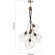 SLE103103-06 ST Luce SATTURO Светильник подвесной, E27,6х60W, золотистый/прозрачный