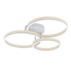 39895 CADINARO Потолочный светильник светодиодный диммируемый TRIAC 43.5Вт 1800Лм 3000К дерево пластик коричневый белый