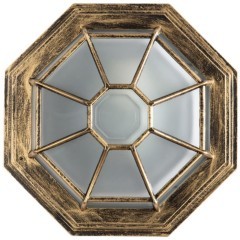 Настенно-потолочный светильник Arte Lamp A3121PF-1BN PEGASUS IP44 под лампу 1xE27 60W Настенно-потолочный светильник Arte Lamp A3121PF-1BN PEGASUS IP44 под лампу 1xE27 60W