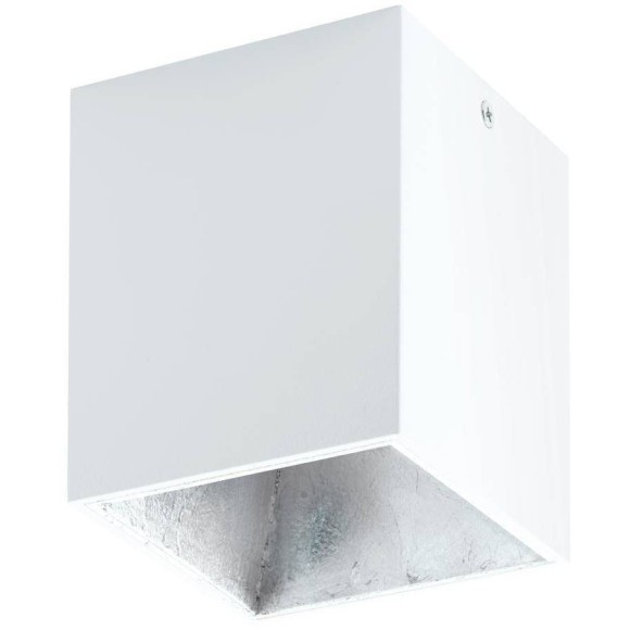 94499 Светодиодный потолочный светильник POLASSO, 1х3,3W (LED), 100X100, белый, серебряный