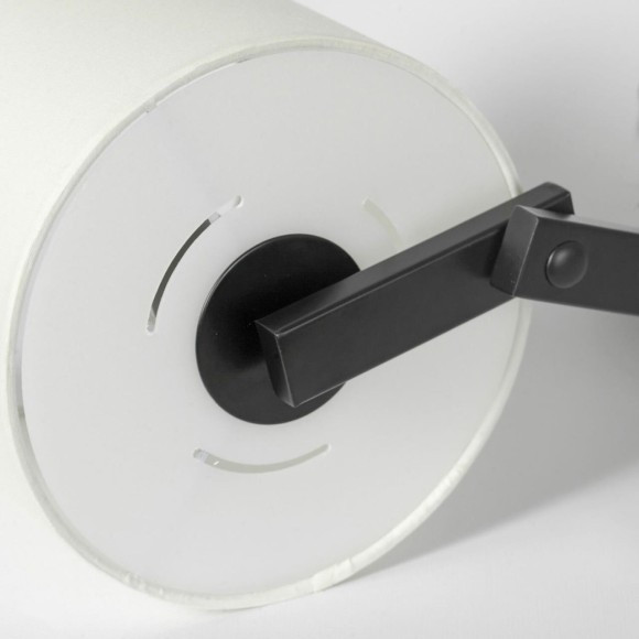 SY1188 LUSSOLE КОЗИ Чёрное бра с бежевым тканевым плафоном E27, 1 x 60 Вт, IP20