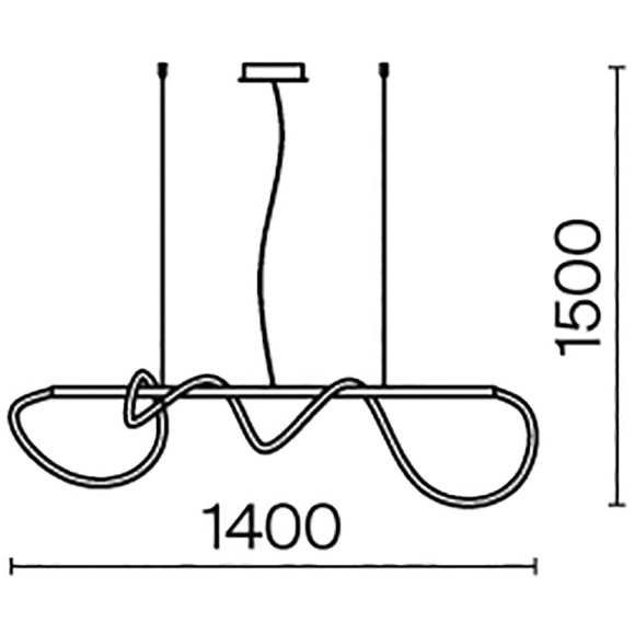 Подвесной светильник Maytoni MOD166PL-L30G3K