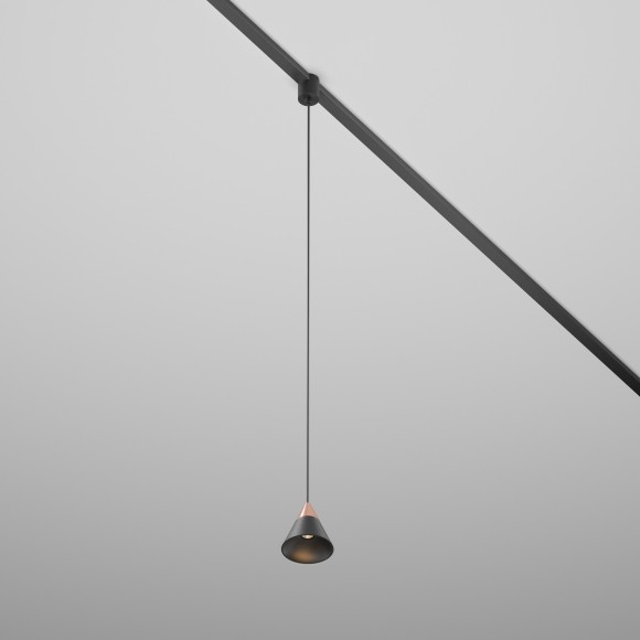 TR166-1-7W3K-M-B Светодиодный светильник на резиновый шинопровод Maytoni Elasity CRI90+ 3000К 310Лм 38° 7Вт