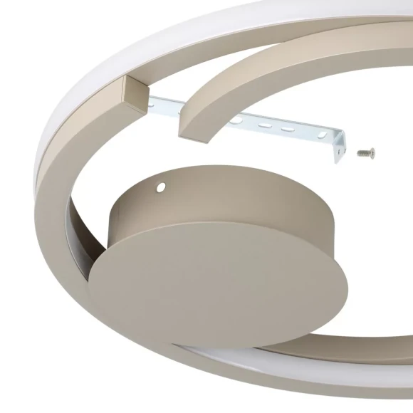 Настенно-потолочный светильник EGLO MEZZOMONTE 901823, встроенный LED 40Вт, 2700-6500К, CRI 80, 3200Лм, подключение 220В, диаметр 480 мм, высота 50 мм
