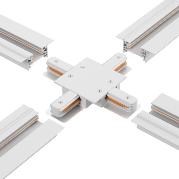Х-соединитель для встр. в ГКЛ однофазного шинопровода Crystal Lux CLT 0.2211 04 WH Х-соединитель для встр. в ГКЛ однофазного шинопровода Crystal Lux CLT 0.2211 04 WH
