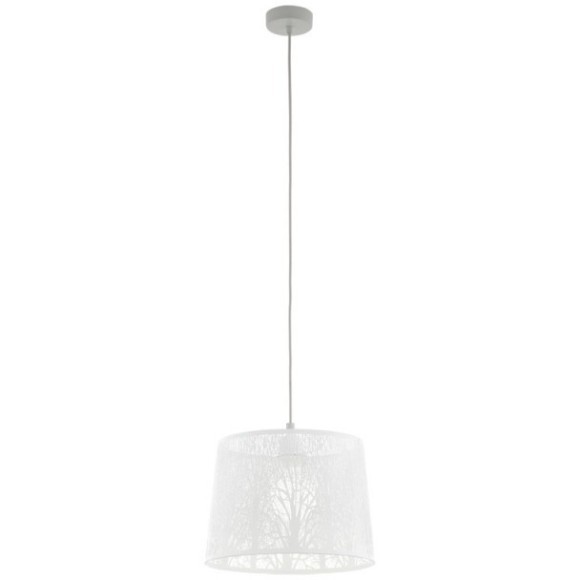 49489 Подвес HAMBLETON, 1x60W (E27), ?350, H1100, сталь, никель матовый/сталь, белый