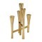 422244 JELLICOE Подсвечник декоративный ар-деко алюминий золото L235, B180, H290