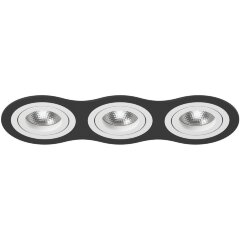 Встраиваемый светильник Lightstar i637060606 Intero 16 под лампы 3xGU10 150W