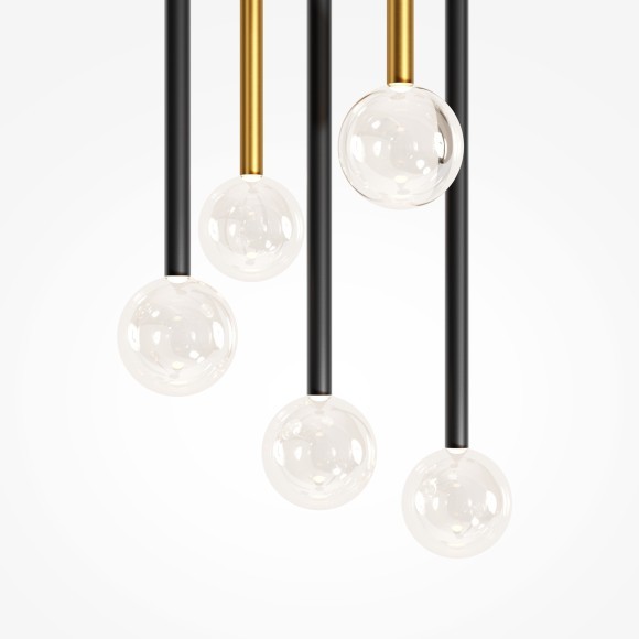 Подвесной светодиодный светильник с прозрачными плафонами LED 12Вт RA80 800лм 3000К Maytoni Bubble dream MOD383PL-L16BBS3K