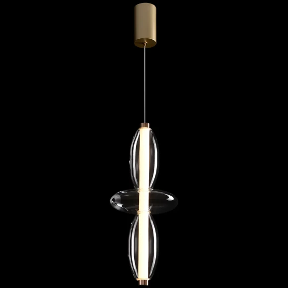 Светильник подвесной Crystal Lux QUASAR SP14W LED TRANSPARENT 3791/214