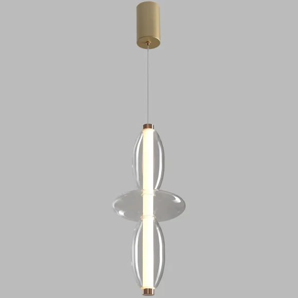 Светильник подвесной Crystal Lux QUASAR SP14W LED TRANSPARENT 3791/214