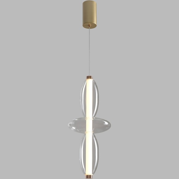 Светильник подвесной Crystal Lux QUASAR SP14W LED TRANSPARENT 3791/214