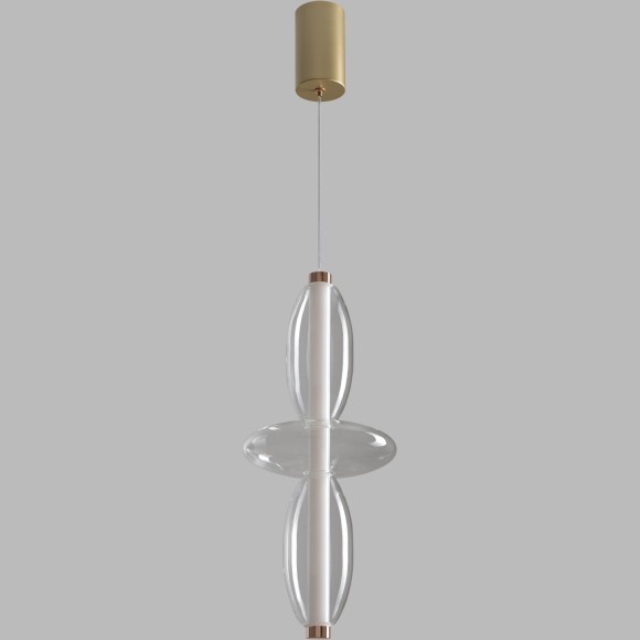 Светильник подвесной Crystal Lux QUASAR SP14W LED TRANSPARENT 3791/214