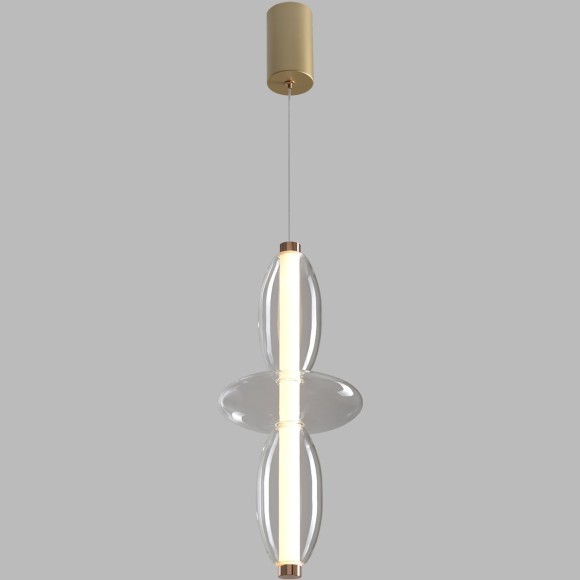 Светильник подвесной Crystal Lux QUASAR SP14W LED TRANSPARENT 3791/214