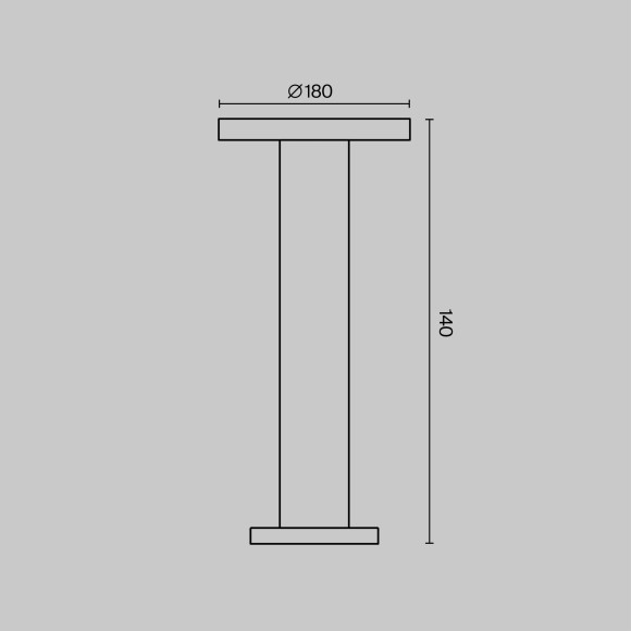 Уличный наземный светильник Maytoni O420FL-L12GF Wald IP65 светодиодный LED 12W