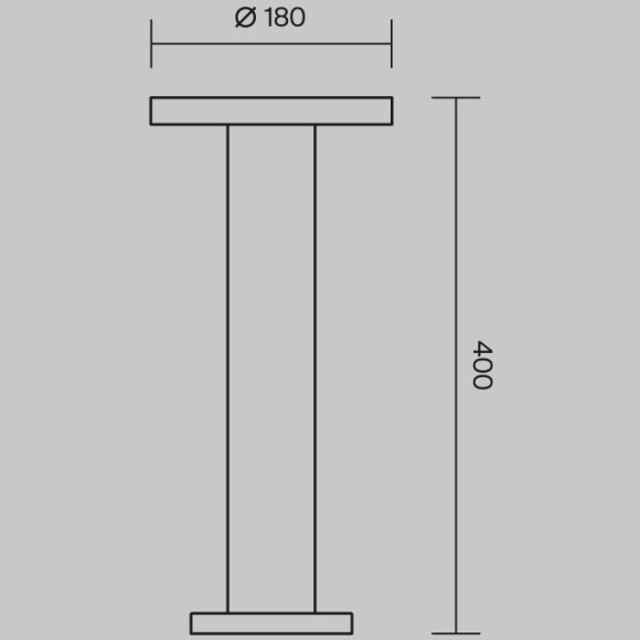 Уличный наземный светильник Maytoni O420FL-L12GF Wald IP65 светодиодный LED 12W