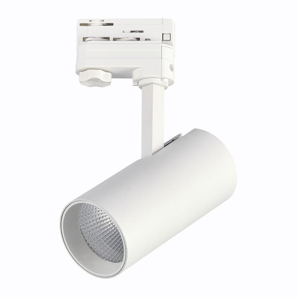 ST661.536.20 Св-к трек. Белый LED 1*20W 3000K 1 600Lm Ra90 38° IP20 L150xW70xH202 165-265V Трехфазная трековая система