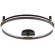 Светильник потолочный Crystal Lux FERNANDO PL72W LED COFFEE/BLACK