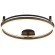 Светильник потолочный Crystal Lux FERNANDO PL72W LED COFFEE/BLACK