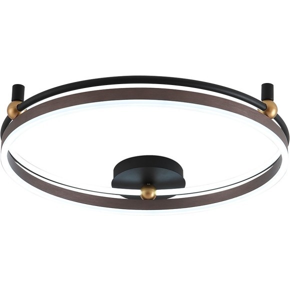 Светильник потолочный Crystal Lux FERNANDO PL72W LED COFFEE/BLACK Светильник потолочный Crystal Lux FERNANDO PL72W LED COFFEE/BLACK